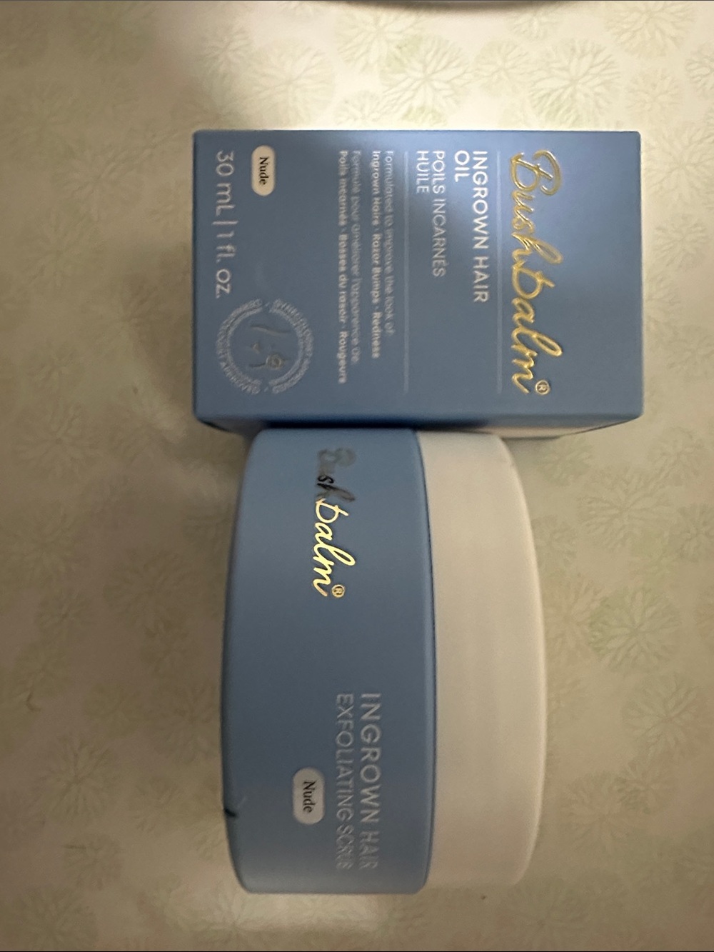 Ingrown Hair Exfoliating Scrub - Nude (Blue/White)